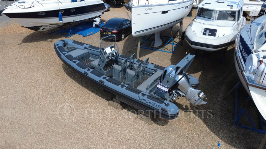rear of the boat with the motor
