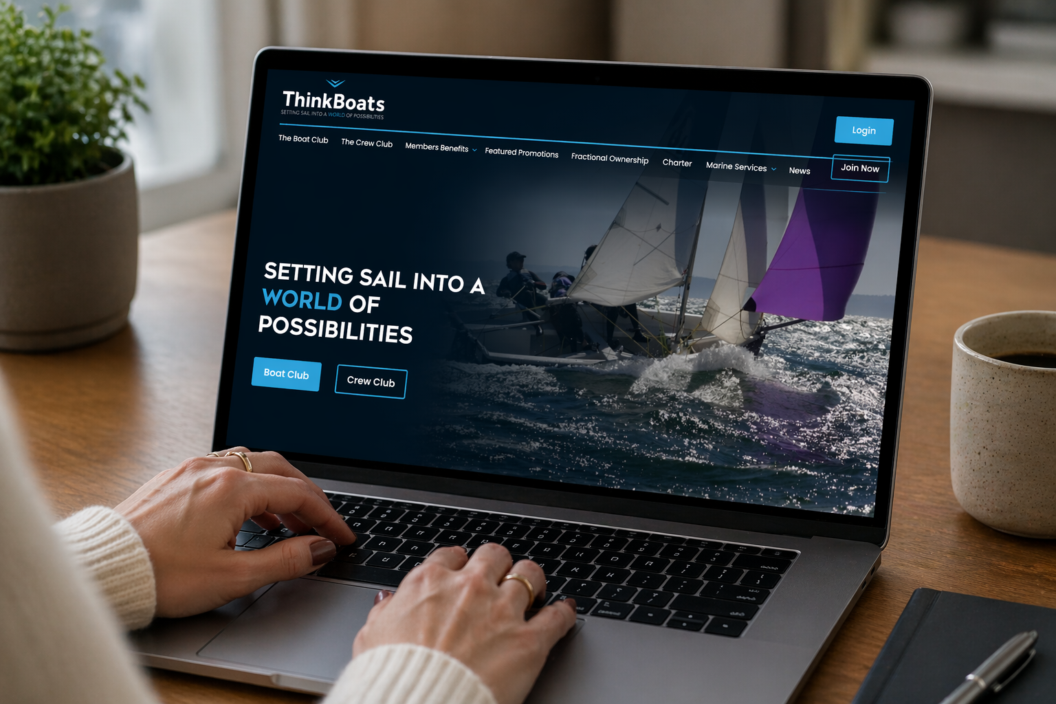 think boats laptop