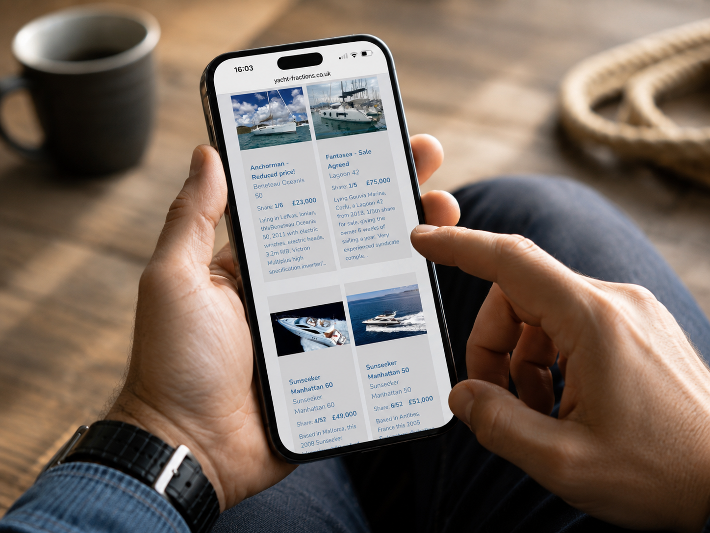 Yacht fractions website